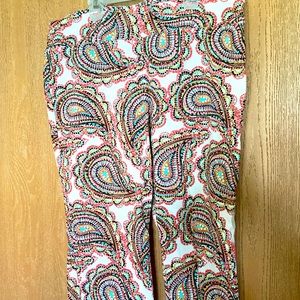 Women’s Van Heusen Stretch Paisley Capri sz 16